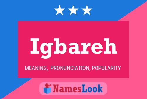 Igbareh Name Poster