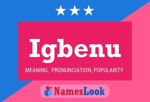 Igbenu Name Poster