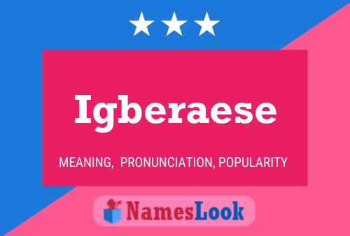 Igberaese Name Poster