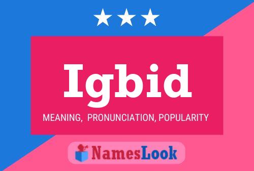 Igbid Name Poster