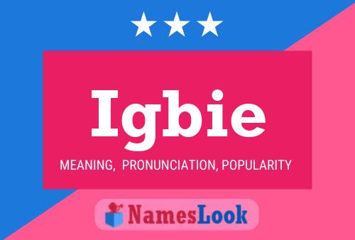 Igbie Name Poster