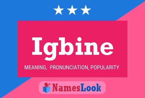 Igbine Name Poster