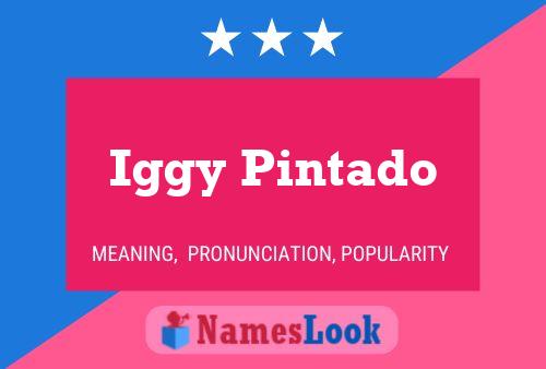 Iggy Pintado Name Poster