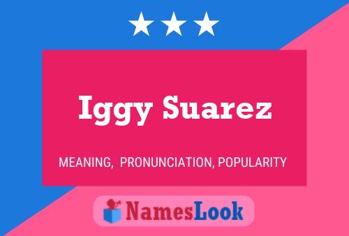 Iggy Suarez Name Poster