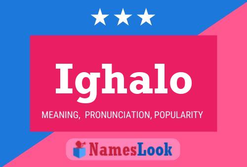 Ighalo Name Poster