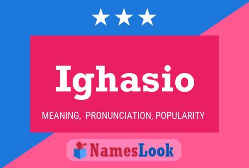 Ighasio Name Poster