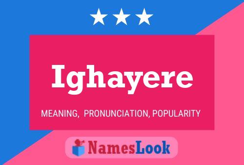 Ighayere Name Poster