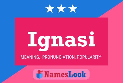 Ignasi Name Poster