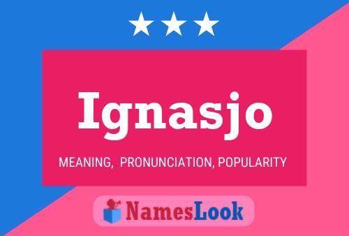 Ignasjo Name Poster