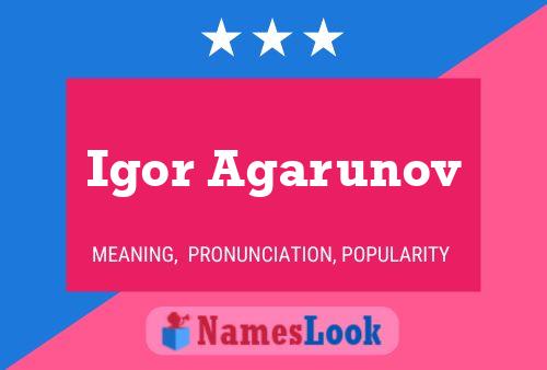 Igor Agarunov Name Poster