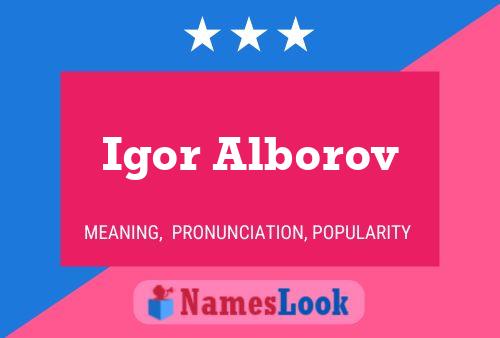 Igor Alborov Name Poster