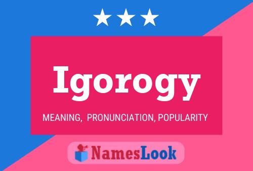 Igorogy Name Poster