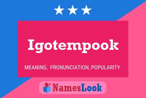 Igotempook Name Poster