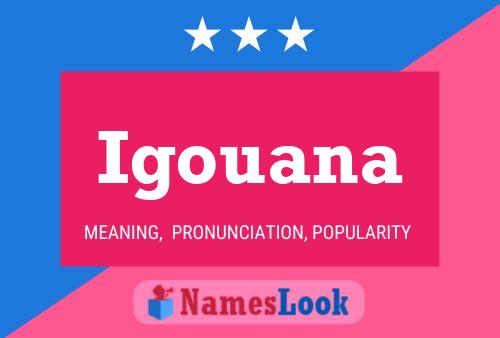 Igouana Name Poster