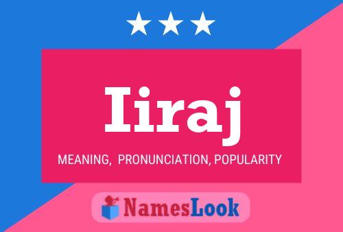 Iiraj Name Poster