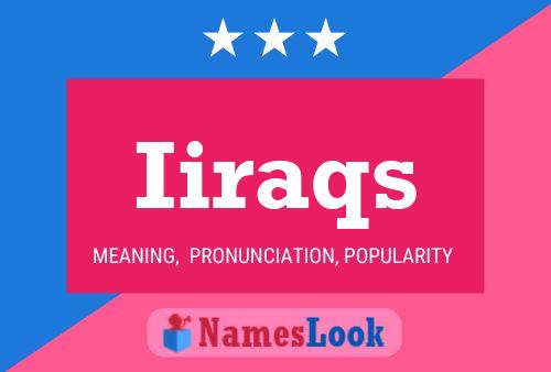 Iiraqs Name Poster