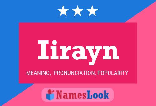 Iirayn Name Poster