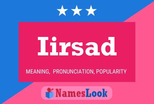 Iirsad Name Poster