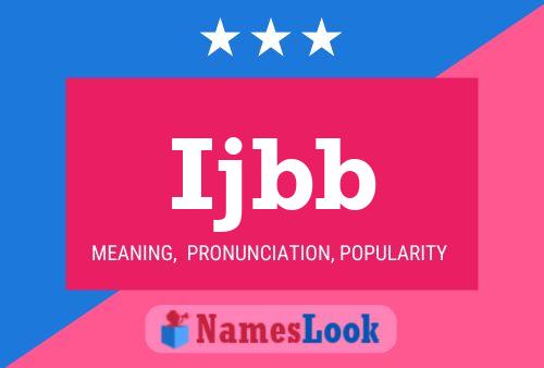 Ijbb Name Poster