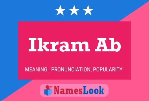 Ikram Ab Name Poster