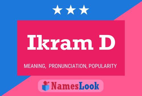 Ikram D Name Poster