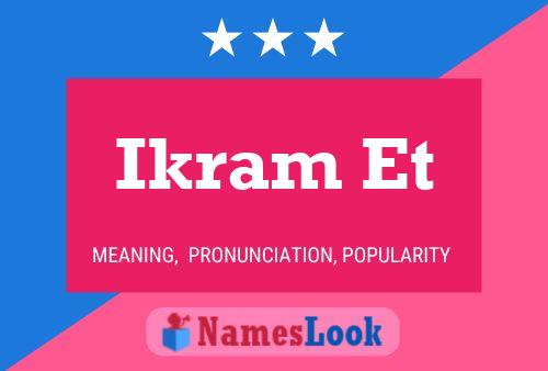 Ikram Et Name Poster