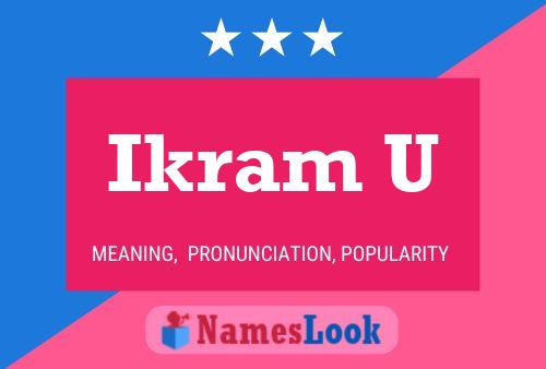 Ikram U Name Poster