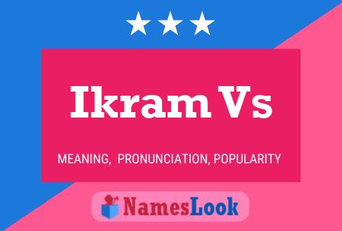 Ikram Vs Name Poster