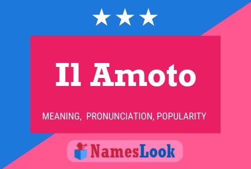 Il Amoto Name Poster