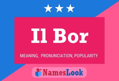 Il Bor Name Poster