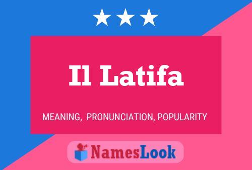 Il Latifa Name Poster