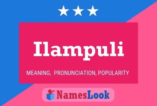 Ilampuli Name Poster