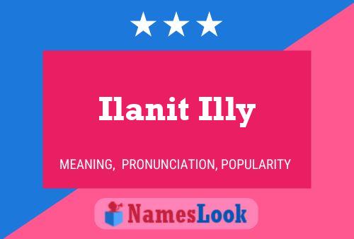 Ilanit Illy Name Poster