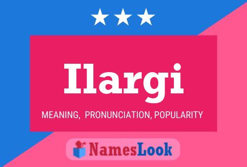 Ilargi Name Poster