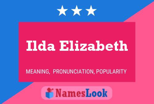 Ilda Elizabeth Name Poster