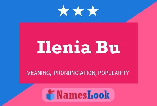 Ilenia Bu Name Poster