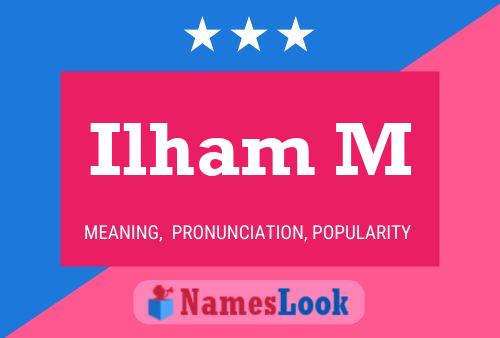 Ilham M Name Poster