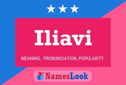 Iliavi Name Poster