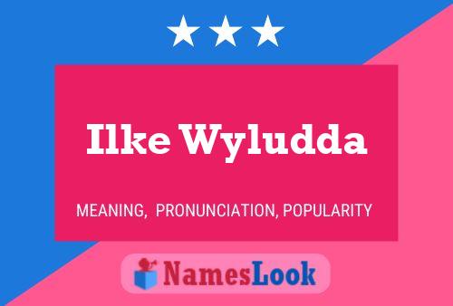 Ilke Wyludda Name Poster