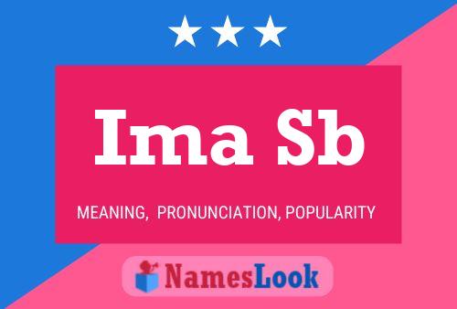 Ima Sb Name Poster