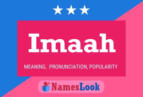 Imaah Name Poster