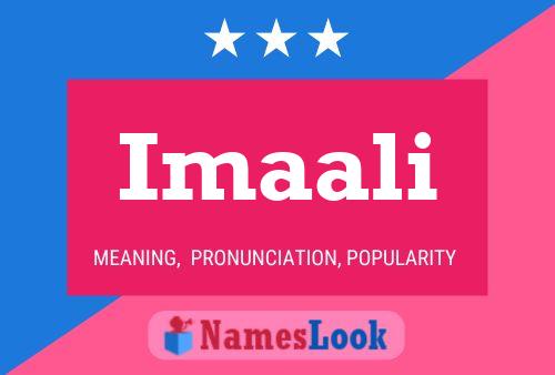 Imaali Name Poster