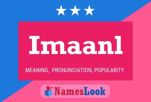 Imaanl Name Poster