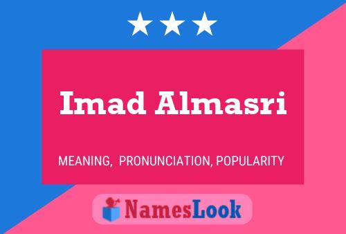 Imad Almasri Name Poster