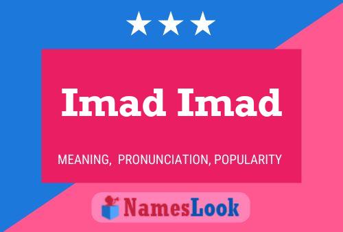 Imad Imad Name Poster