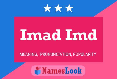 Imad Imd Name Poster