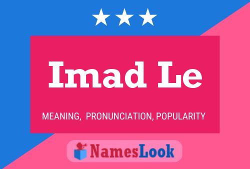 Imad Le Name Poster