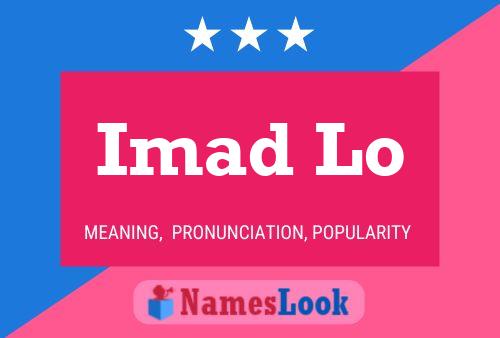 Imad Lo Name Poster