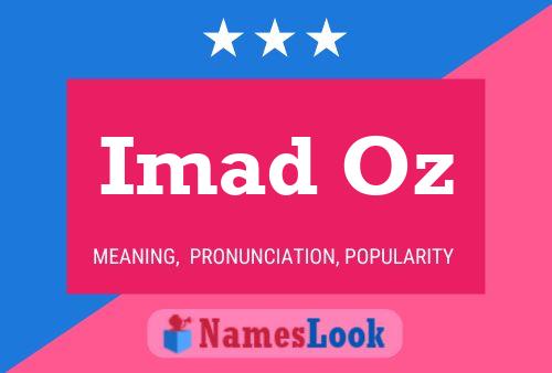 Imad Oz Name Poster