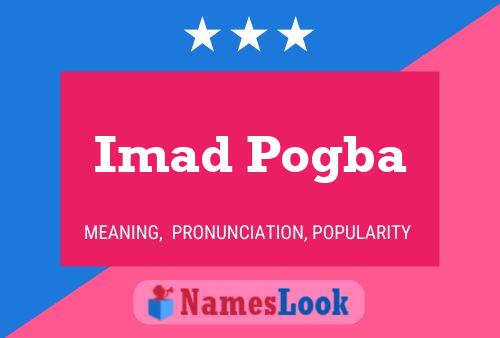 Imad Pogba Name Poster